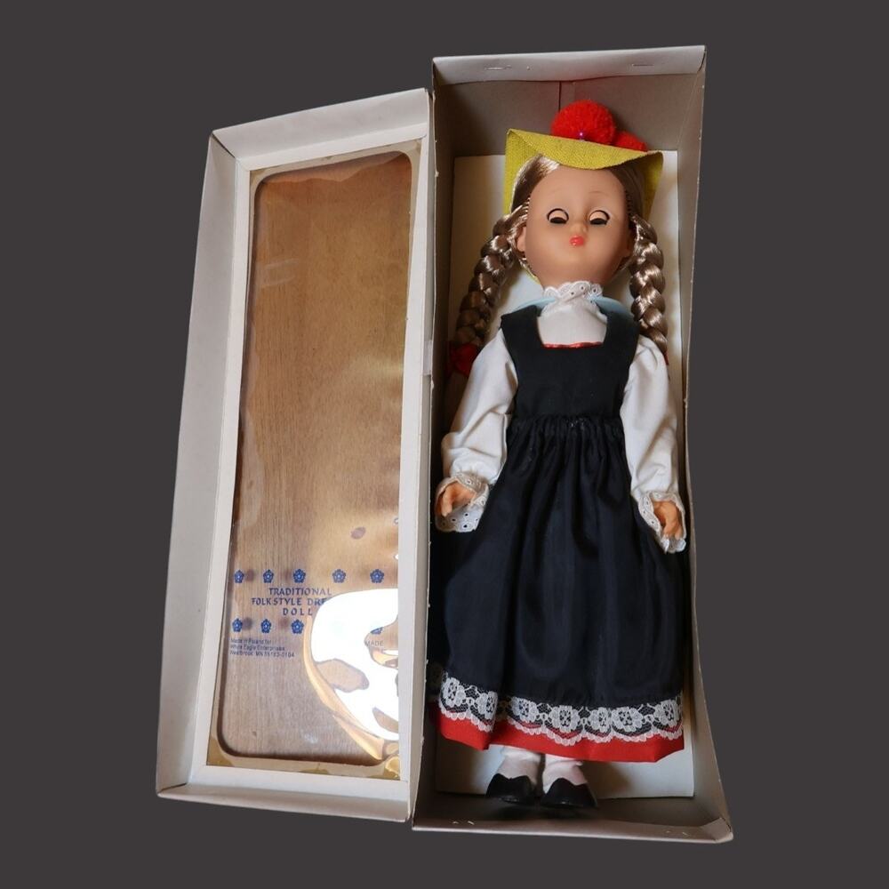 White Eagle Enterprises Folk Doll 17" European Handmade Rusek MN Original Box - Picture 6 of 16